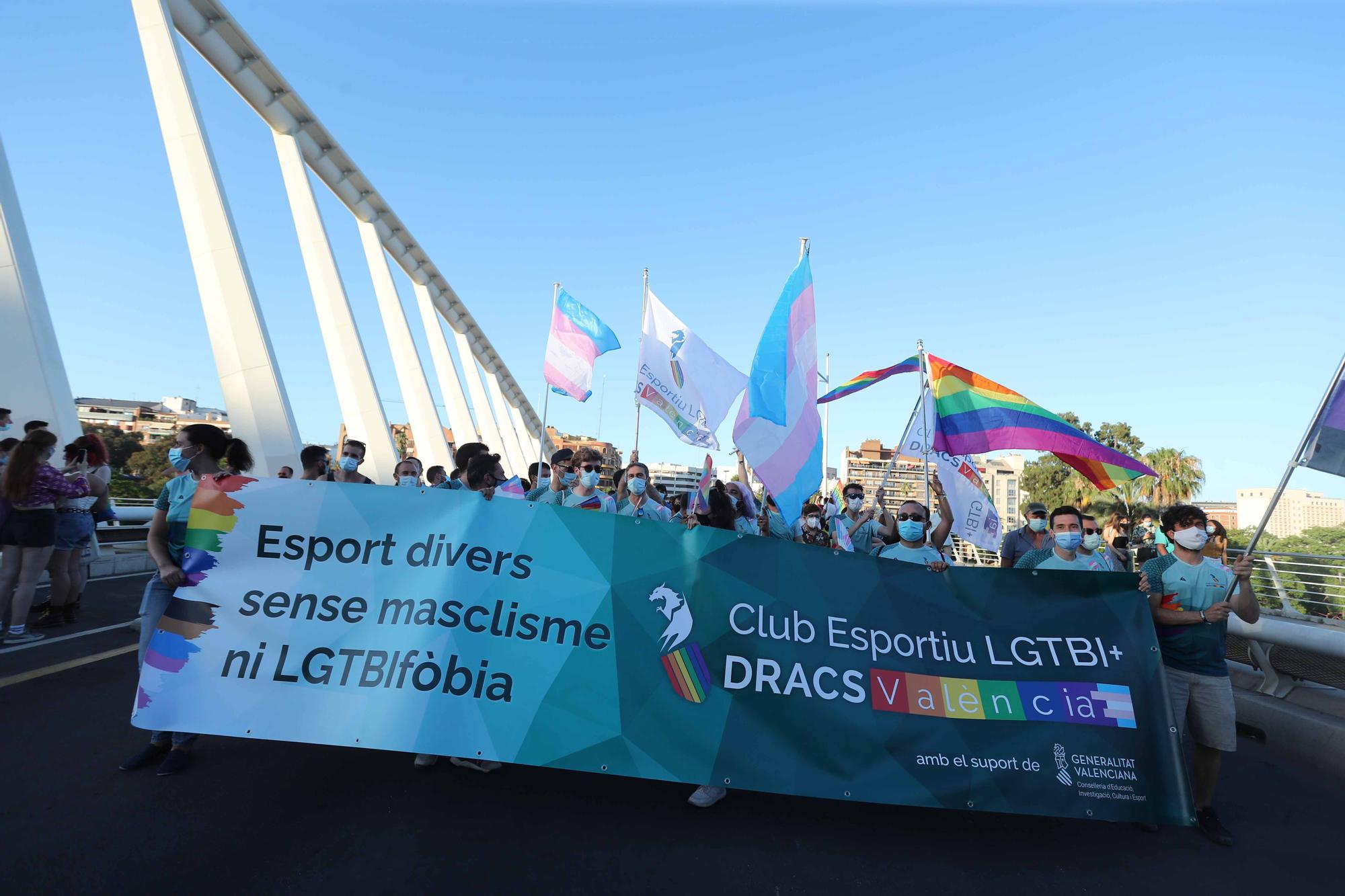 El mundo del deporte estuvo en el día del Orgullo LGTBI+ en València