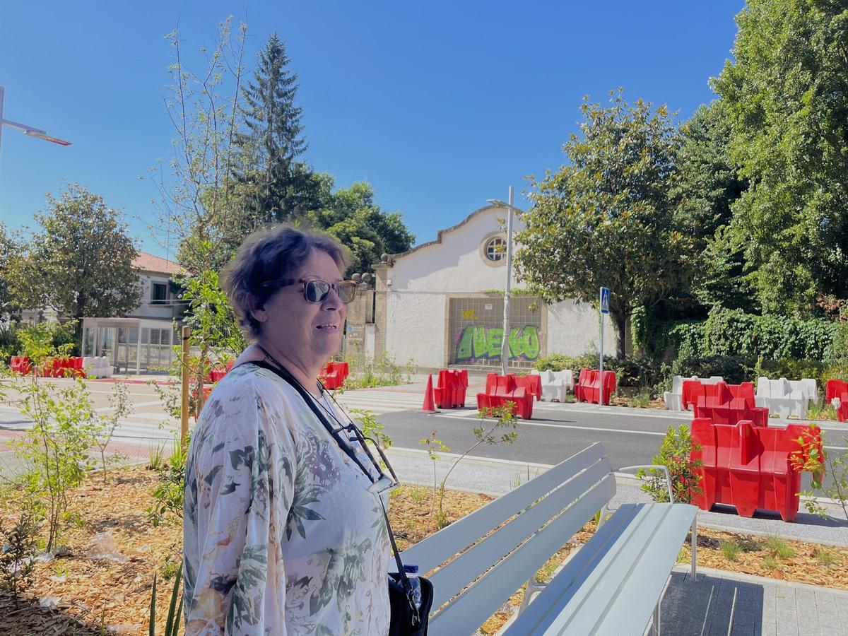 María Luisa, vecina del barrio A Pontepedriña.