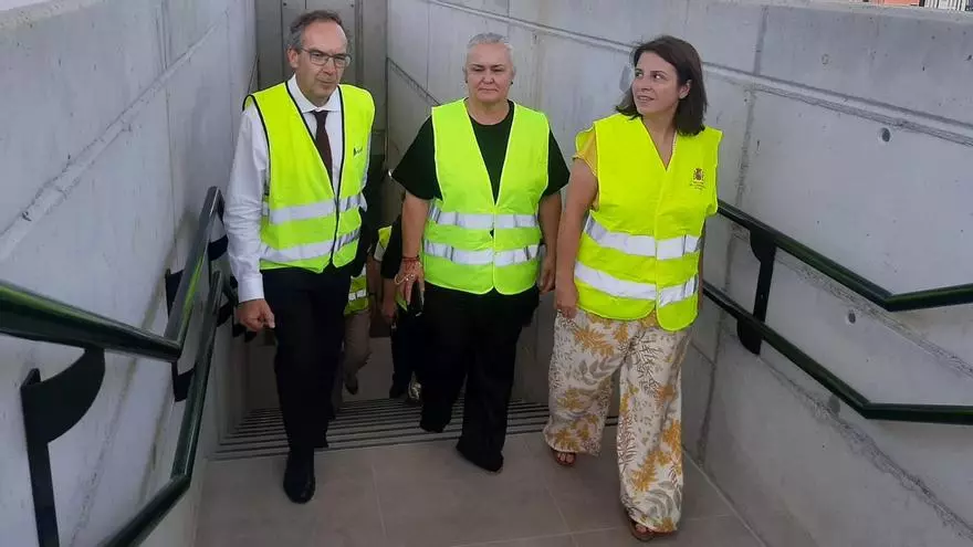 Inauguración de las mejoras ejecutadas en la estación de tren de Villabona, en Llanera