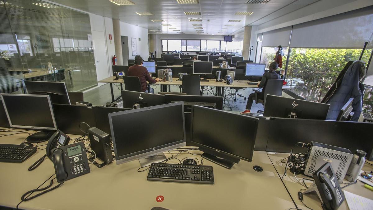 El centro del Sabadell, ahora semivacío por el teletrabajo.