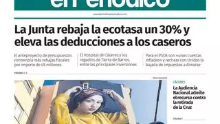 Consulta la portada en papel de El Periódico Extremadura este sábado, 17 de octubre