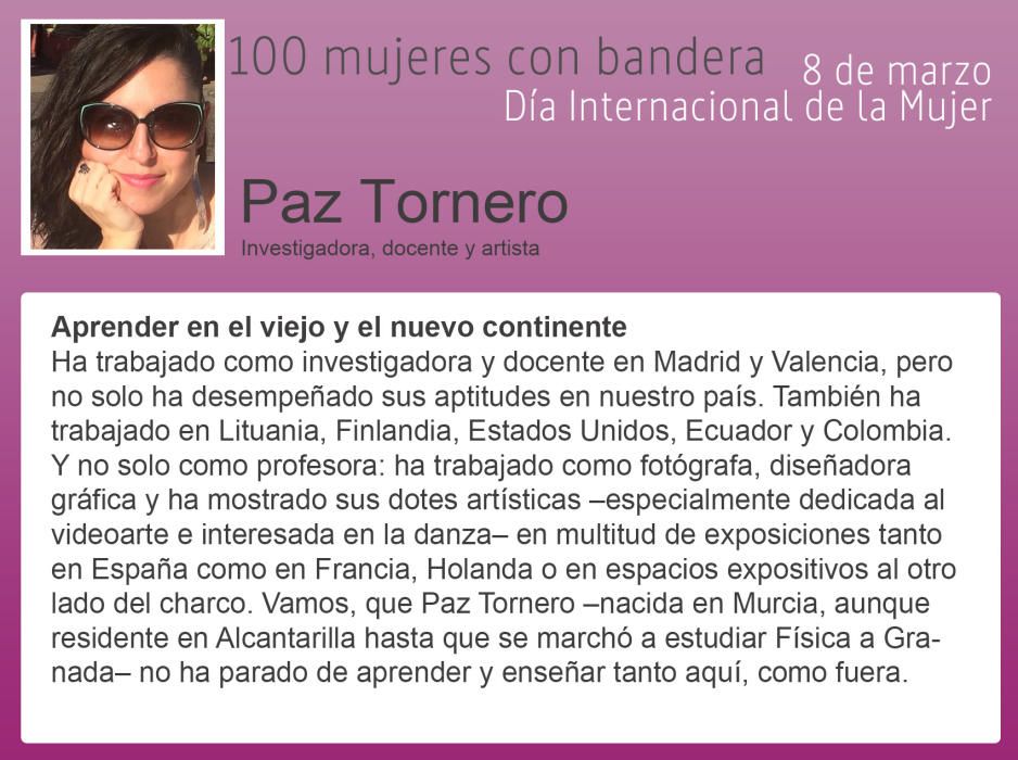 100 mujeres con bandera