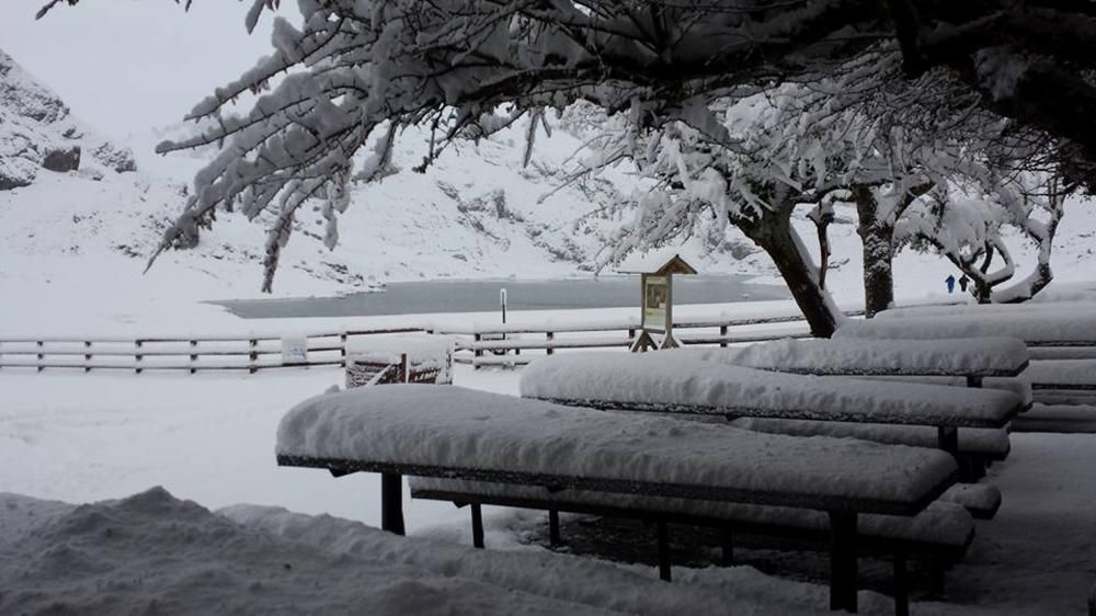 Ola de frío y nieve en Asturias