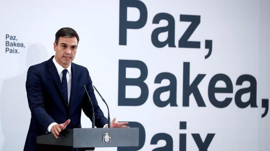 Pedro Sánchez destaca el papel de las víctimas del terrorismo en un acto por la paz