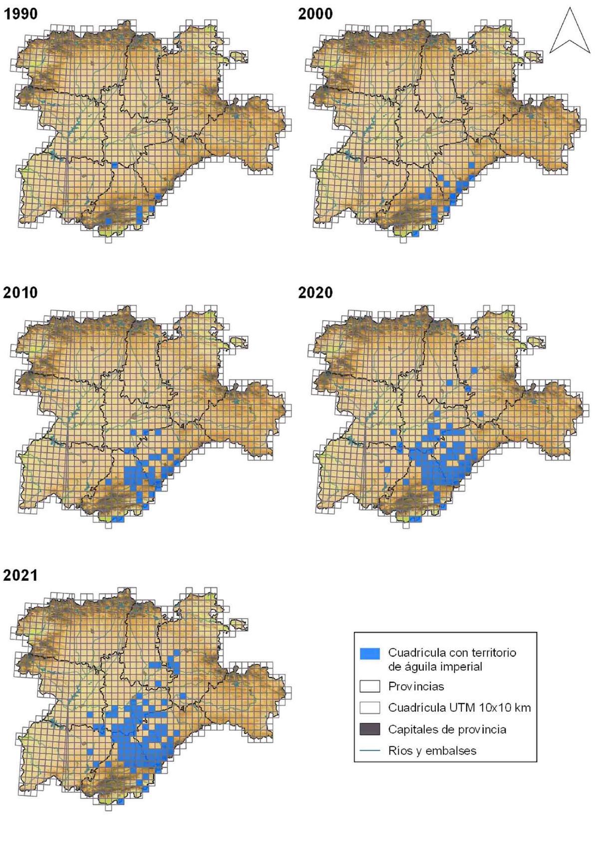 Las poblaciones de águila imperial ibérica y de buitre negro aumentan en Castilla y León