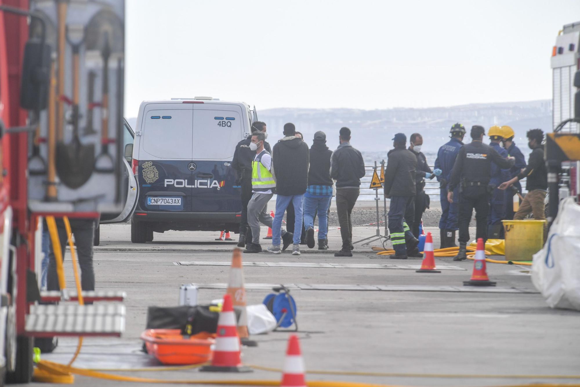 Desembarco de la cocaína del 'Orión 5' en el Puerto de Las Palmas