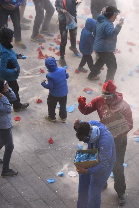 Guerra de farina al Carnaval de Berga