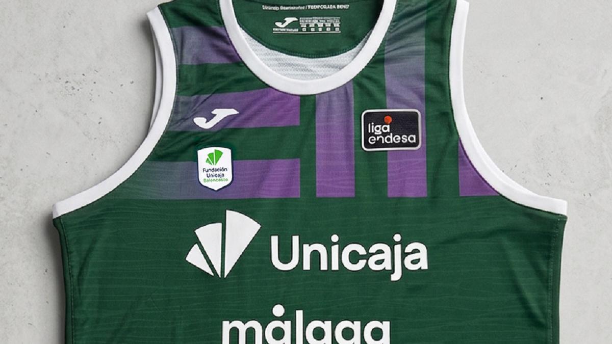 Nueva camiseta del Unicaja para la temporada 2026/27.