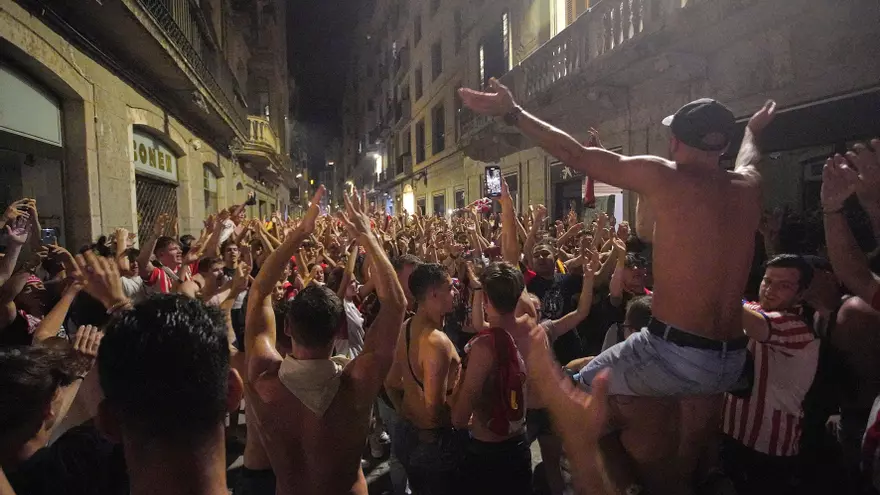 Així va celebrar l'ascens l'afició pels carrers de Girona