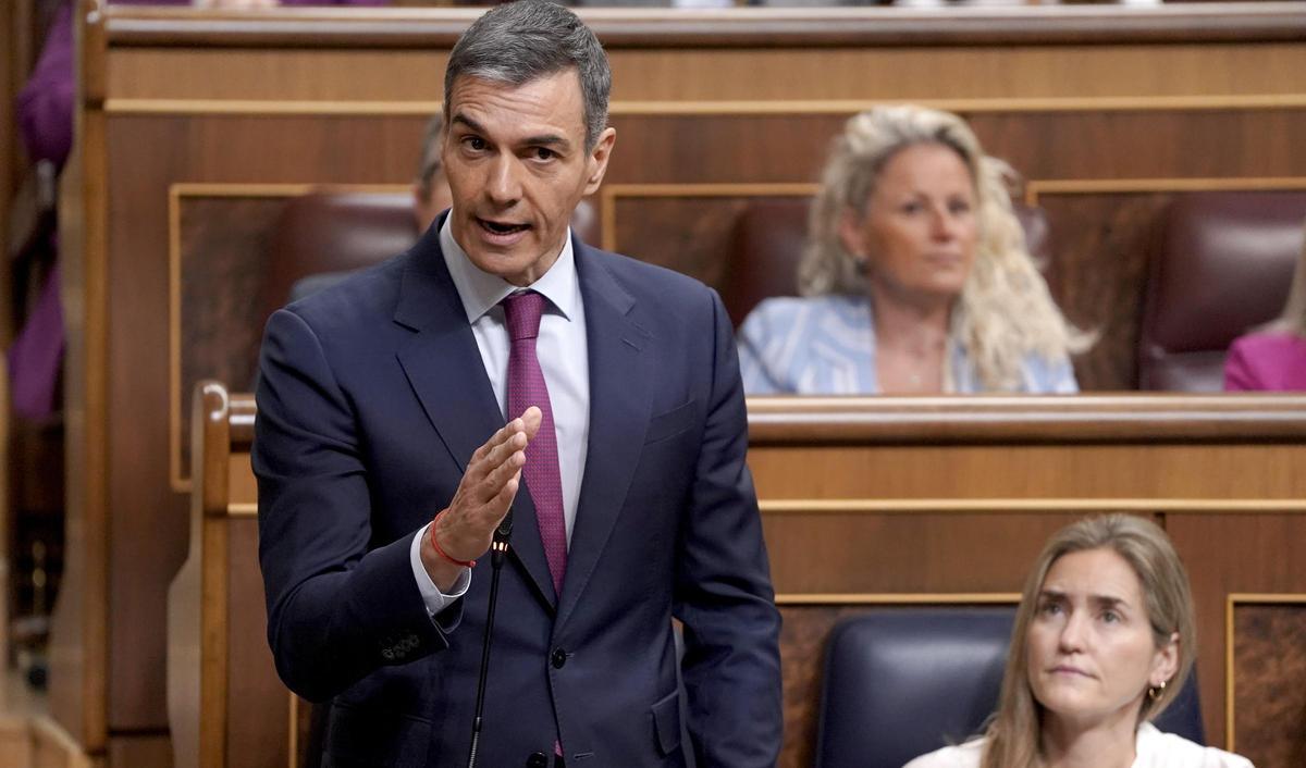 Pedro Sánchez. Sesión de control al Gobierno en el Congreso de los Diputados.