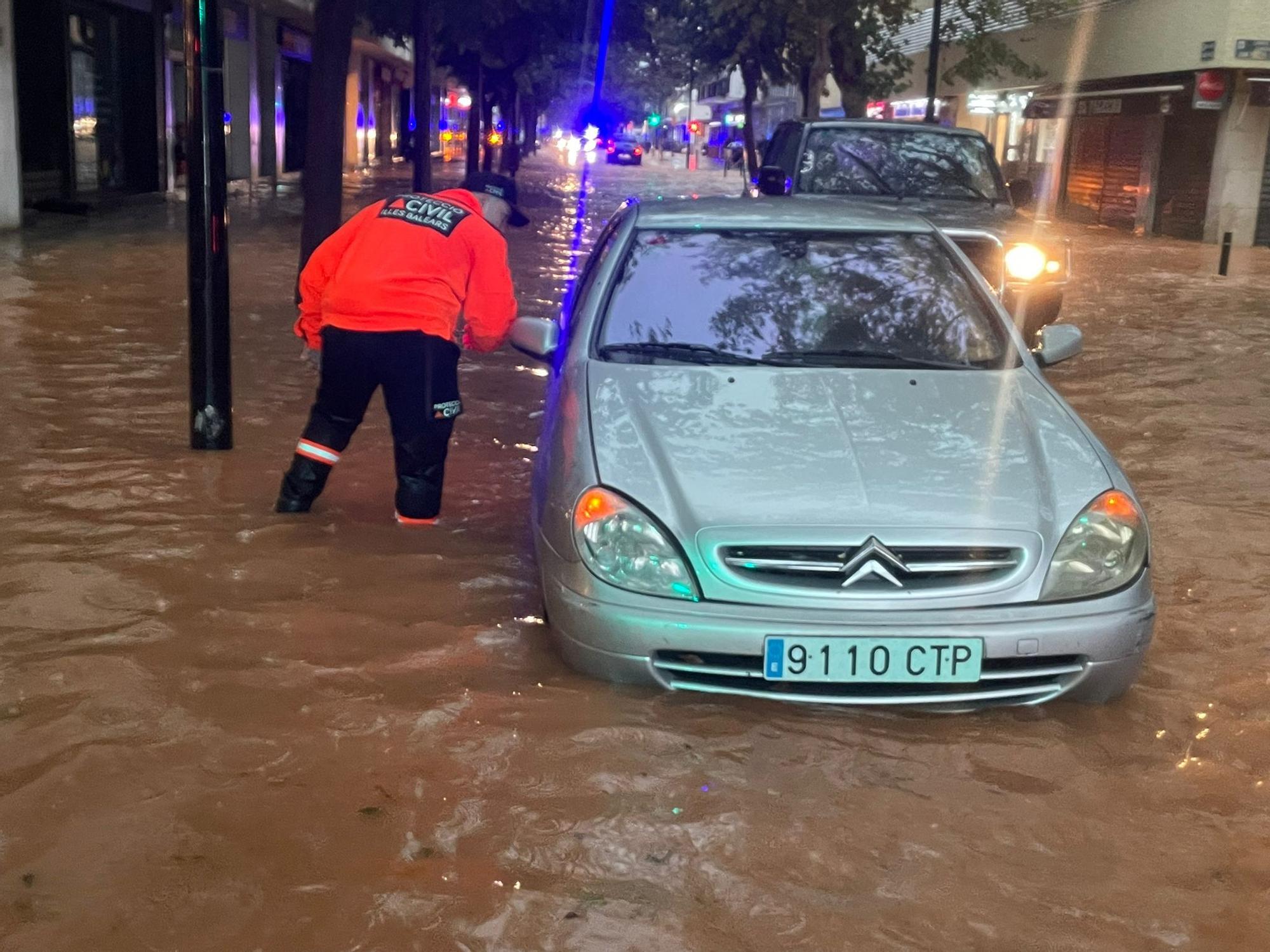 Las imágenes de la dana Alice en la tarde del sábado en Ibiza