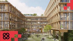 Recreación del edificio Ágora, en Barcelona, que será inaugurado oficialmente en 2028