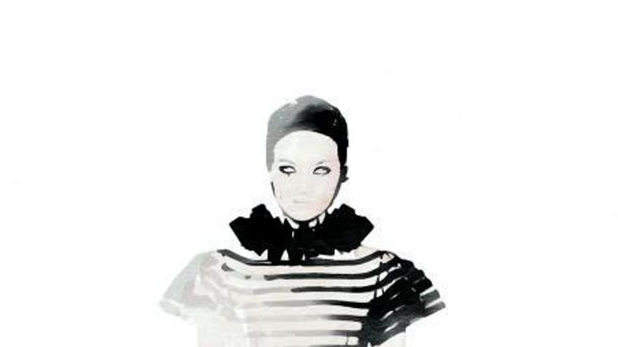 Un diseño de Dior interpretado por Vilardell para &#039;L&#039;Officiel&#039;.