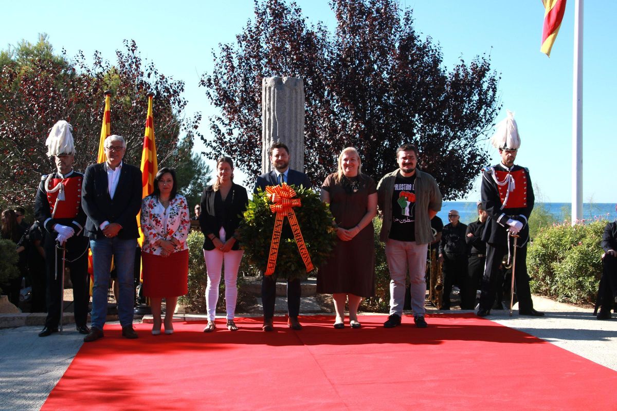 Acte tradicional de la Diada Nacional de Catalunya a Tarragona, aquest dijous al matí.