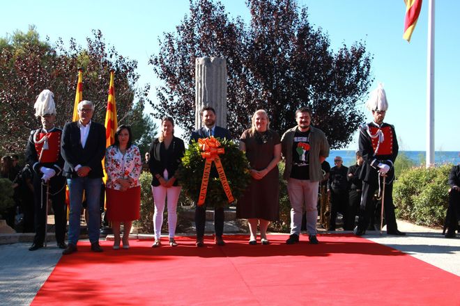 Acte tradicional de la Diada Nacional de Catalunya a Tarragona, aquest dijous al matí.