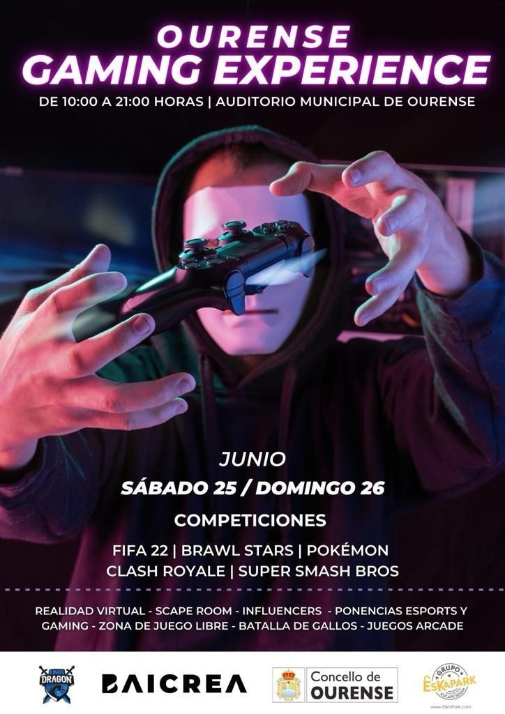 Cartel de la 'Ourense Gaming Experience'