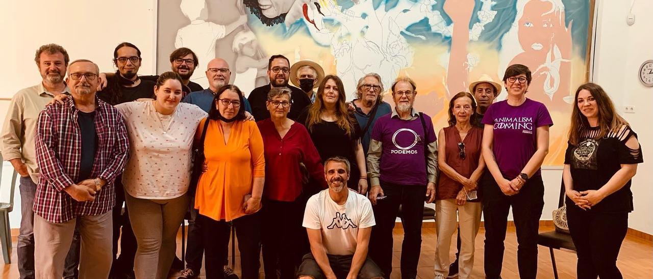 Pilar Lima en la inauguración de la nueva sede de Podem Albal.