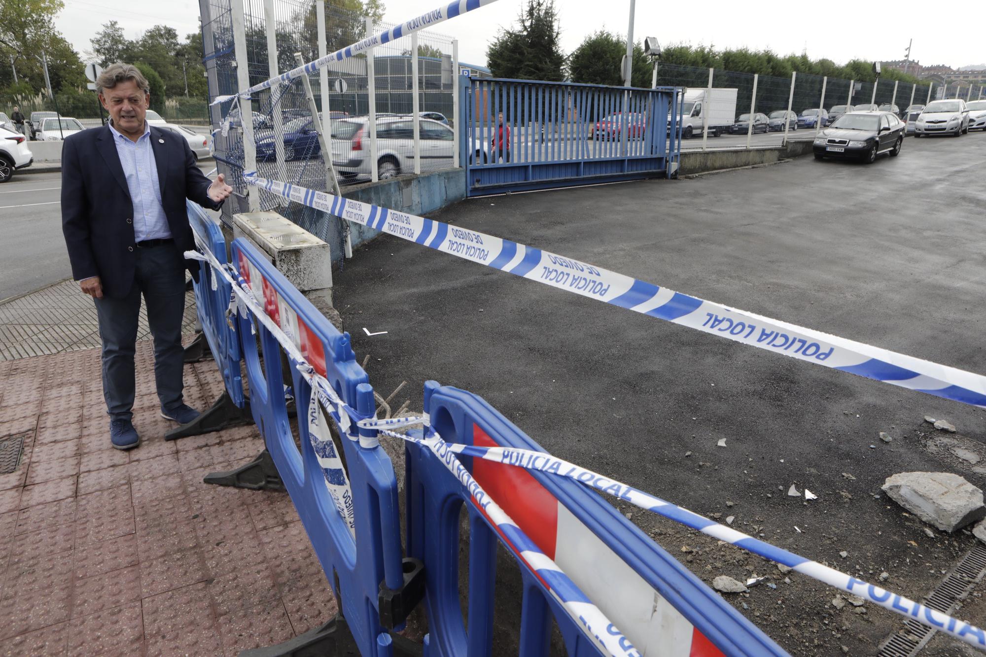 En imágenes: así quedó la zona en la que tuvo lugar el atropello en una carrera ilegal en Oviedo