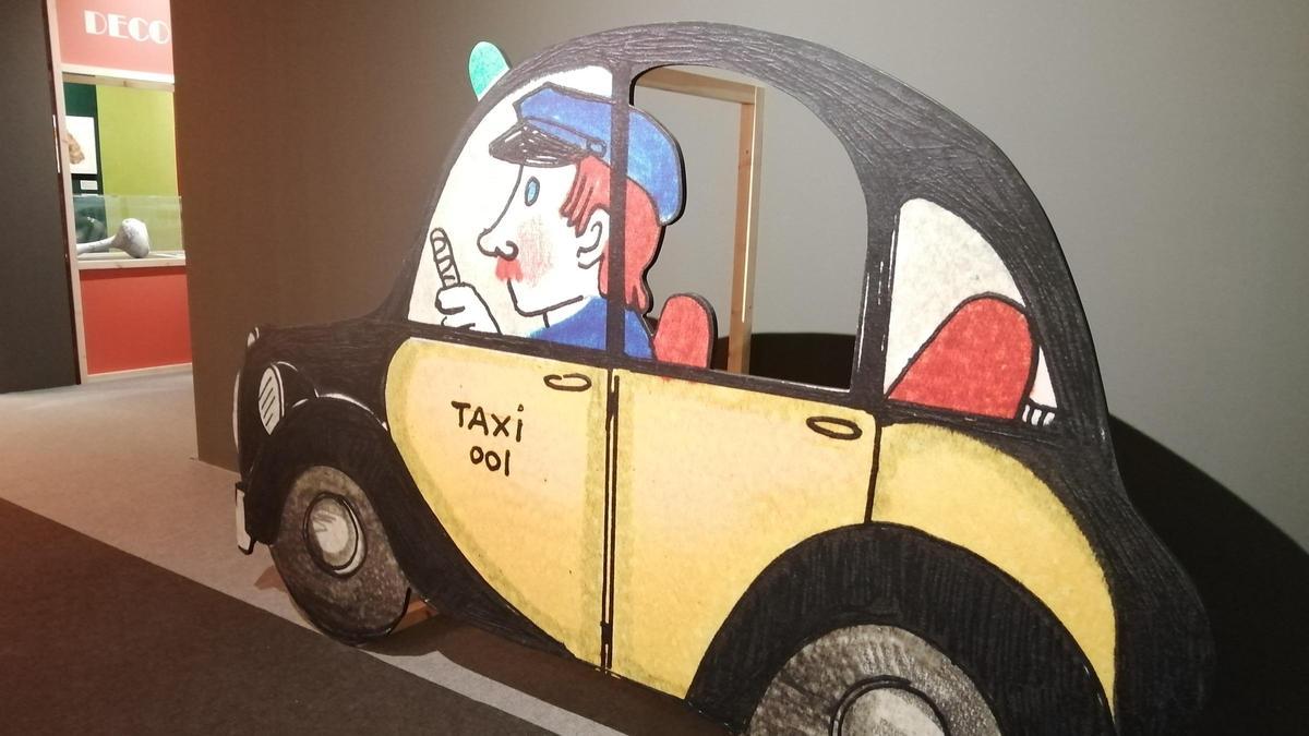 Reproducción gigante de un dibujo de Maria Rius, en 'I·lustríssimes'.