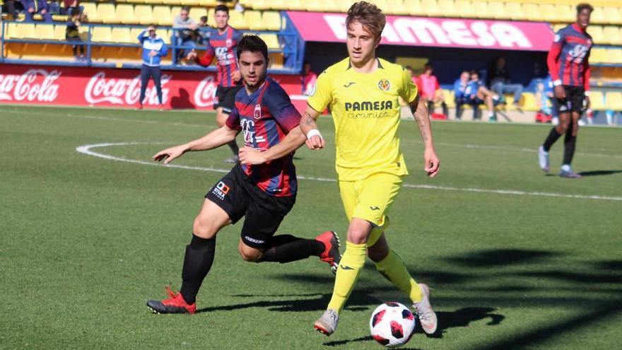 Imagen del partido disputado por el Eldense en Villarreal.