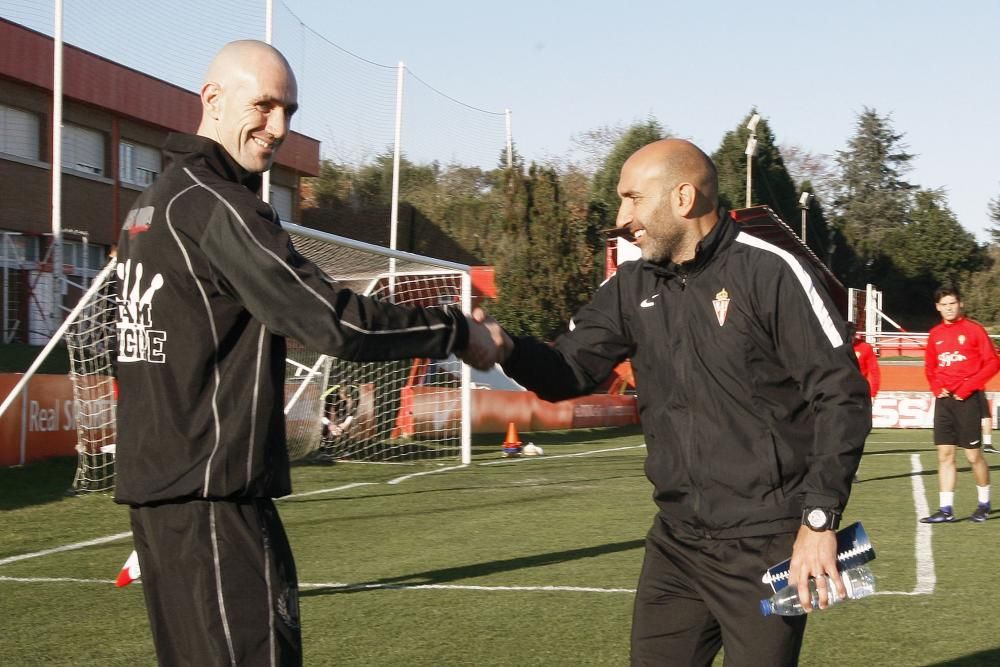 Entrenamiento del Sporting de Gijón