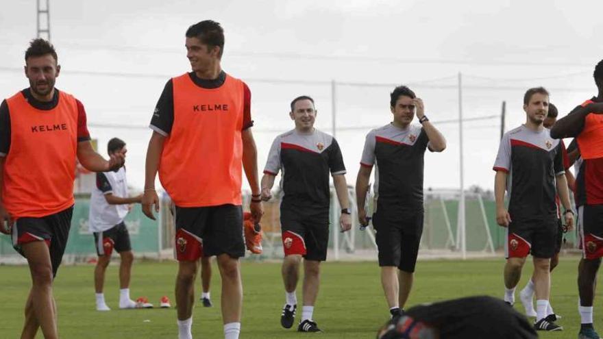 Toril en un sesión de entrenamiento en el campo anexo