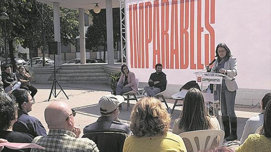 Mònica Oltra reivindica los logros de Compromís como aval electoral