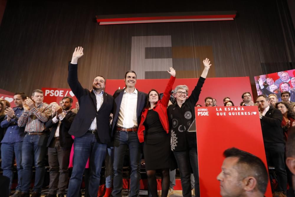 Mitín de Pedro Sánchez en Gijón