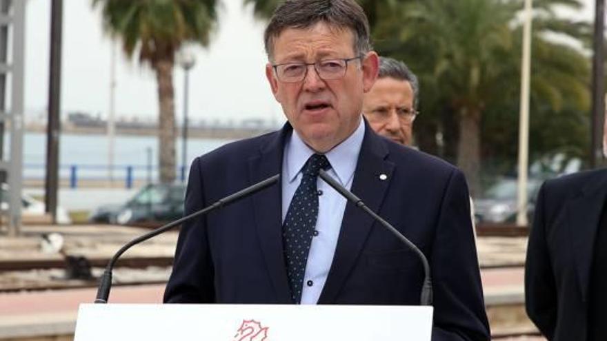 El presidente de la Generalitat, Ximo Puig, durante un acto ayer en la ciudad de Alicante.