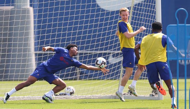 Las divertidas anécdotas del último entrenamiento del Barça