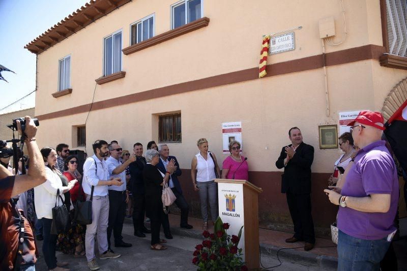 Magallón rinde homenaje a Elisa Garrido, miembro de la Resistencia