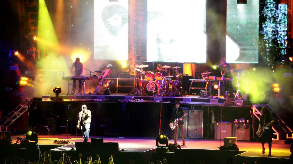 Guns N&#039;Roses in Madrid. 2011 trat die Band auch auf Mallorca auf.