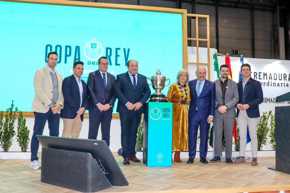 Presentación de la fase final de la Copa del Rey de fútbol sala en Fitur.