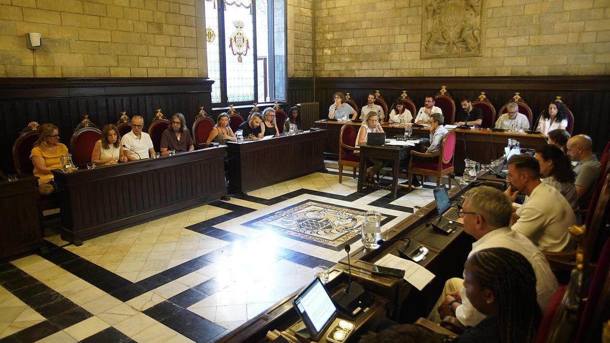 Una imatge d'arxiu d'un ple municipal.