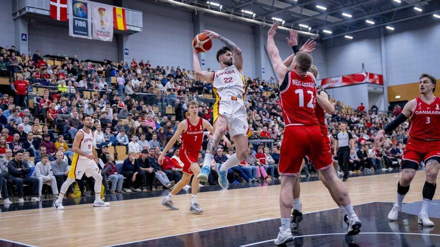 Yordi Díaz, durante el partido de ayer.  |  FEB