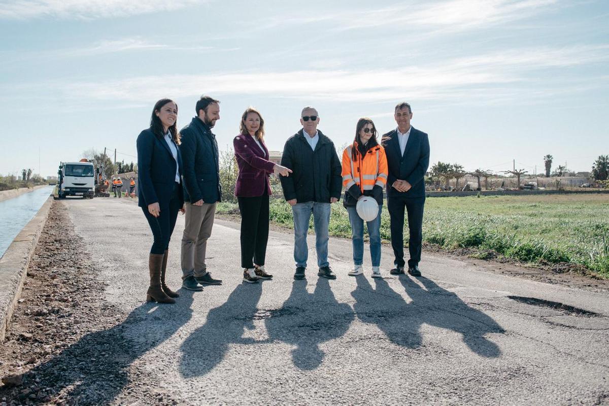 Begoña Carrasco visita el Camí de l'Obra.