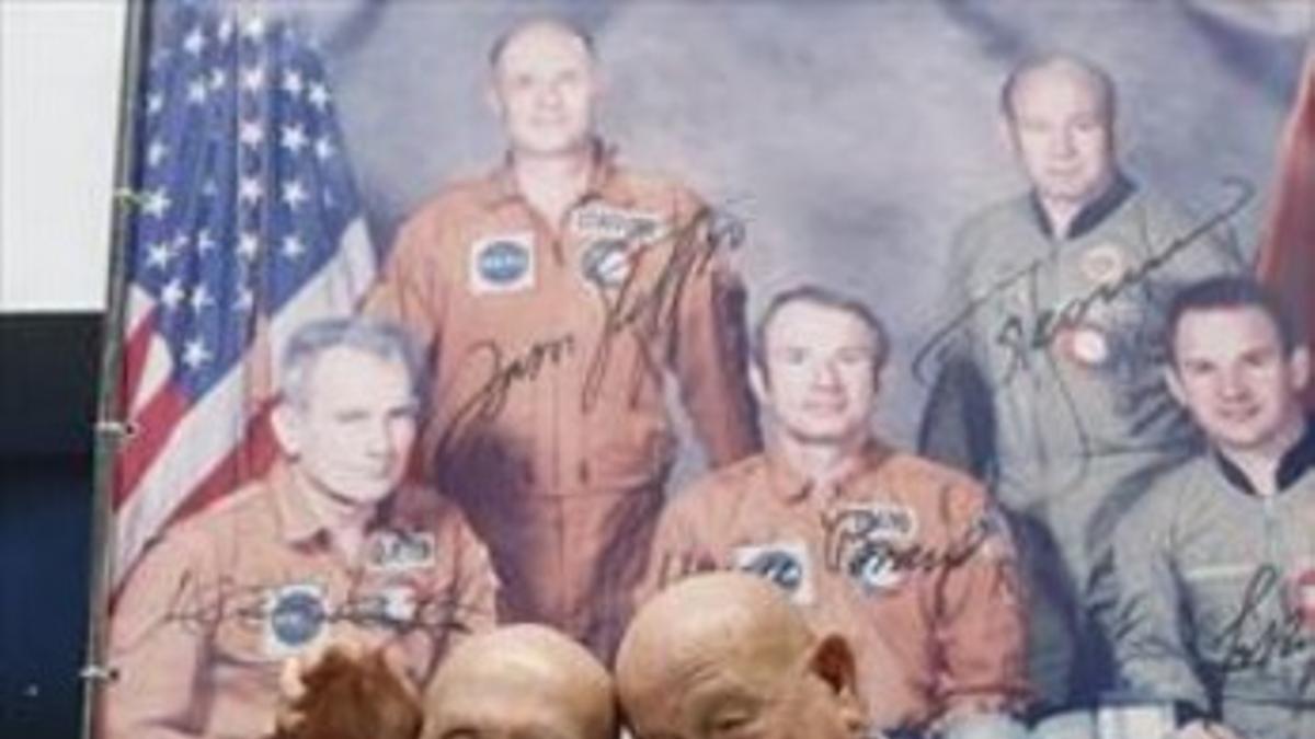 Reencuentro 8Los venerables astronautas ya ancianos Leonov y Stattford se han reencontrado en Moscú.
