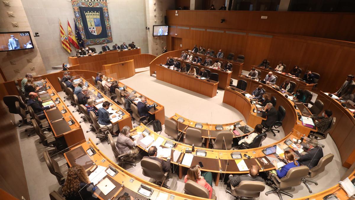 El hemiciclo de las Cortes de Aragón acoge este miércoles y jueves el debate de política general de la comunidad.