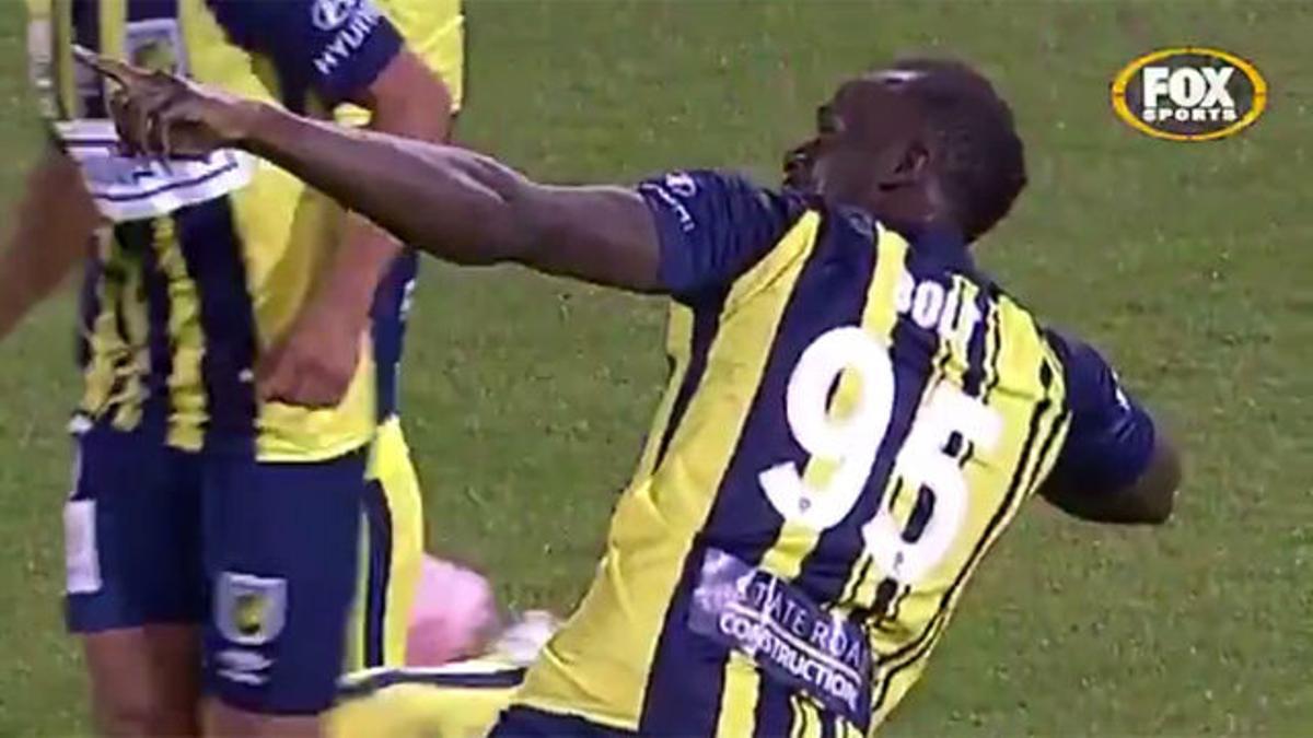 Usain Bolt se estrena como goleador