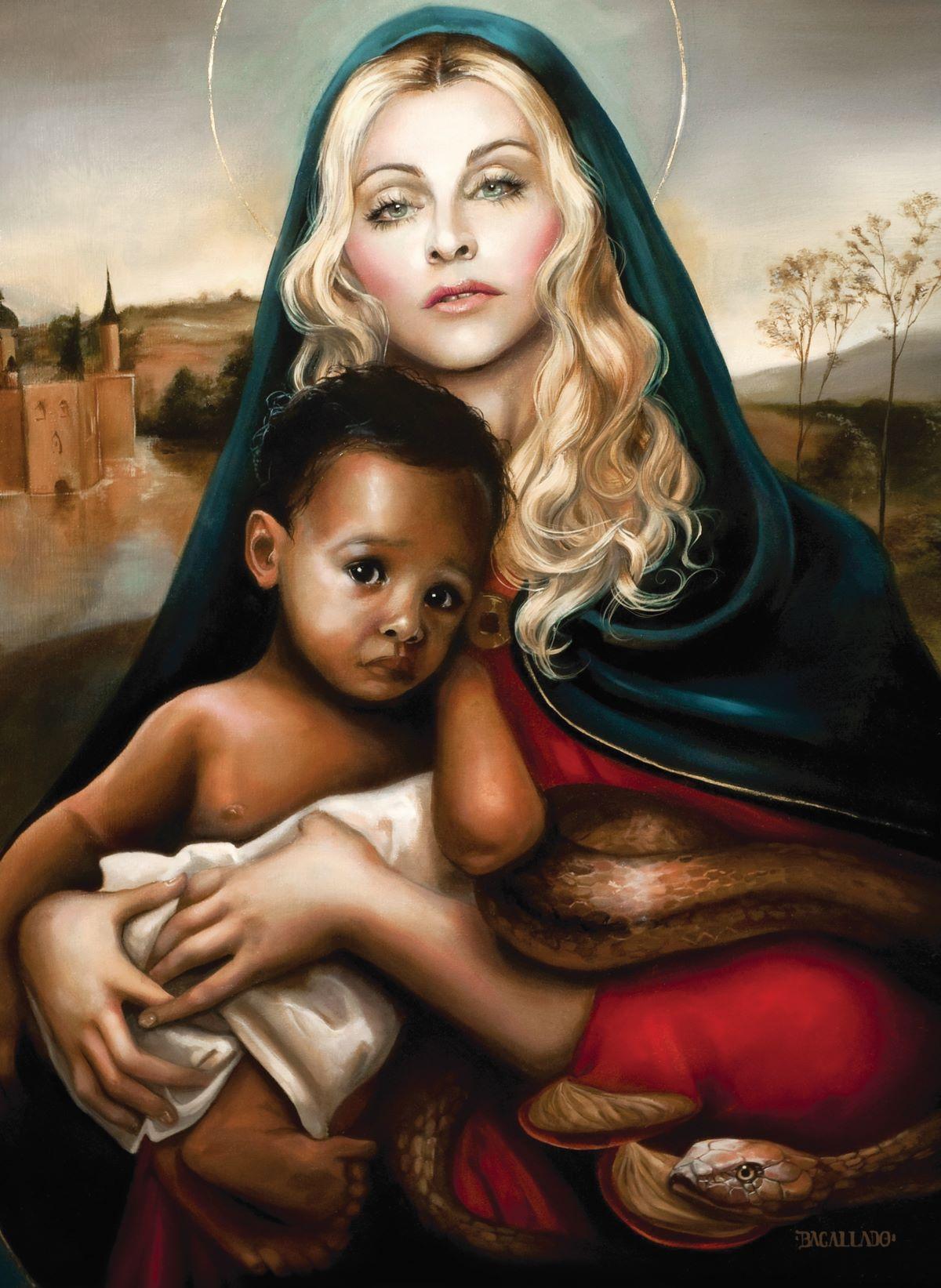 La obra Madonna con bambino