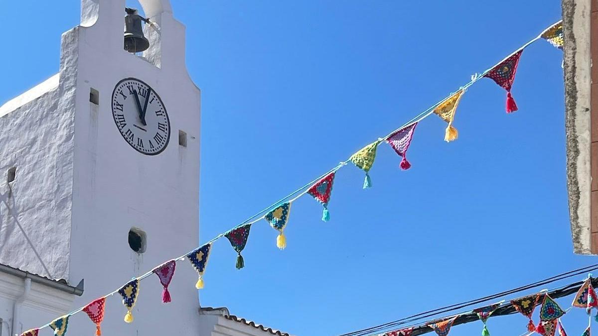 Imagen de la decoración en Villar de Plasencia en 2024.