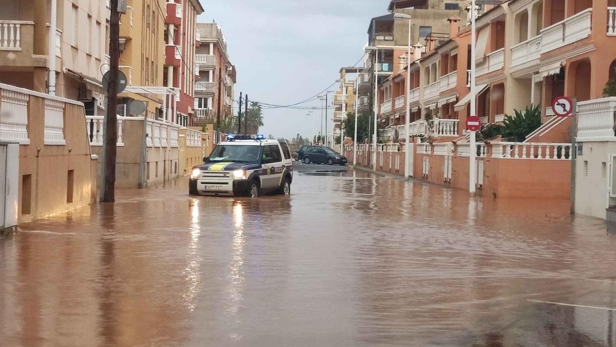 Imagen de la localidad de Moncofa, una de las más afectadas por las lluvias