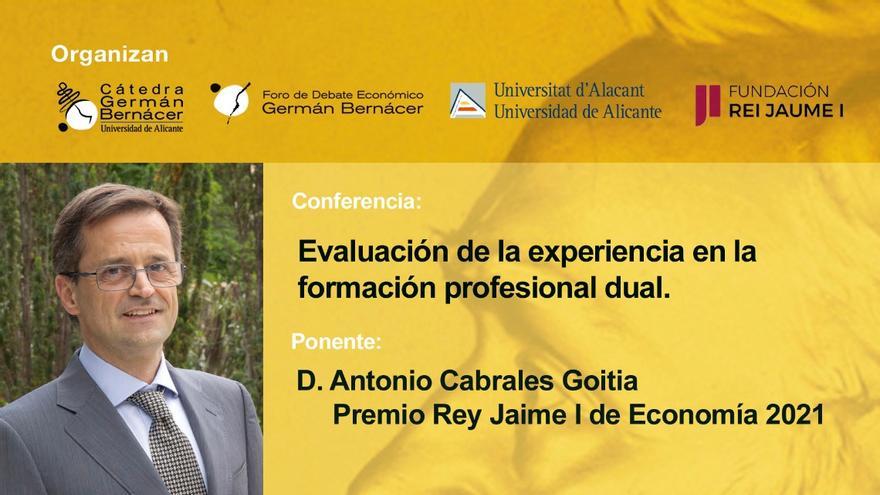 La Universidad de Alicante organiza una jornada con Antonio Cabrales, premio Jaume I de Economía