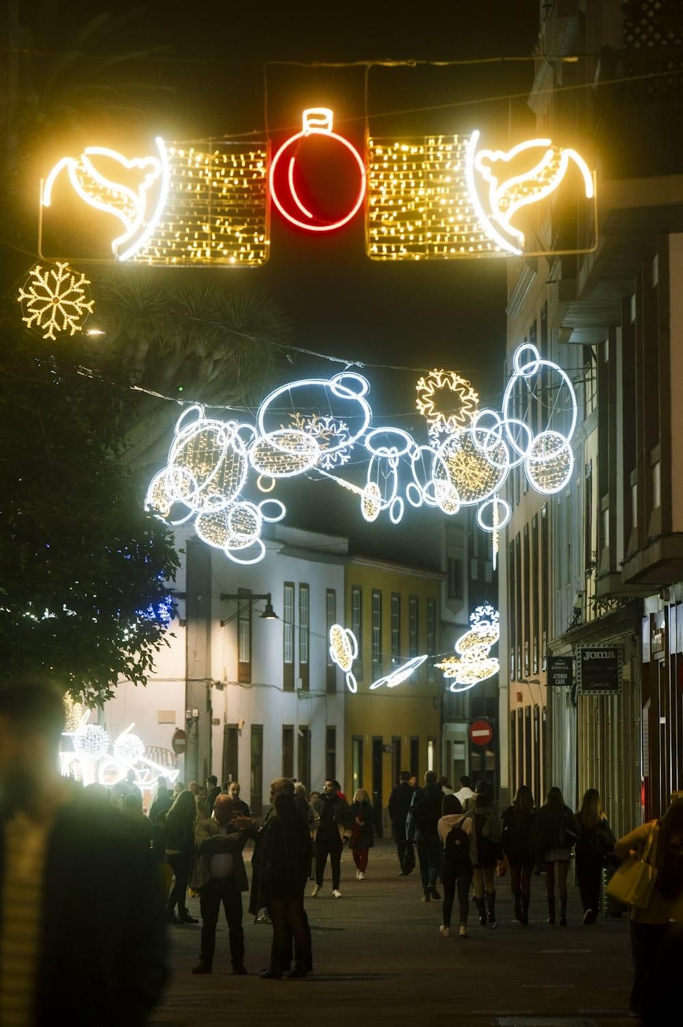 Luces de Navidad en La Laguna