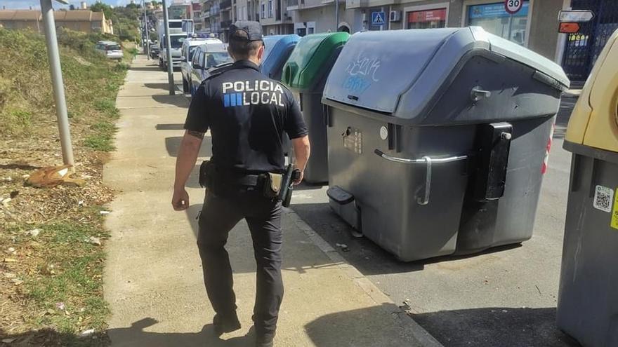 La Policía Local de Inca potencia la vigilancia sobre el turismo de residuos