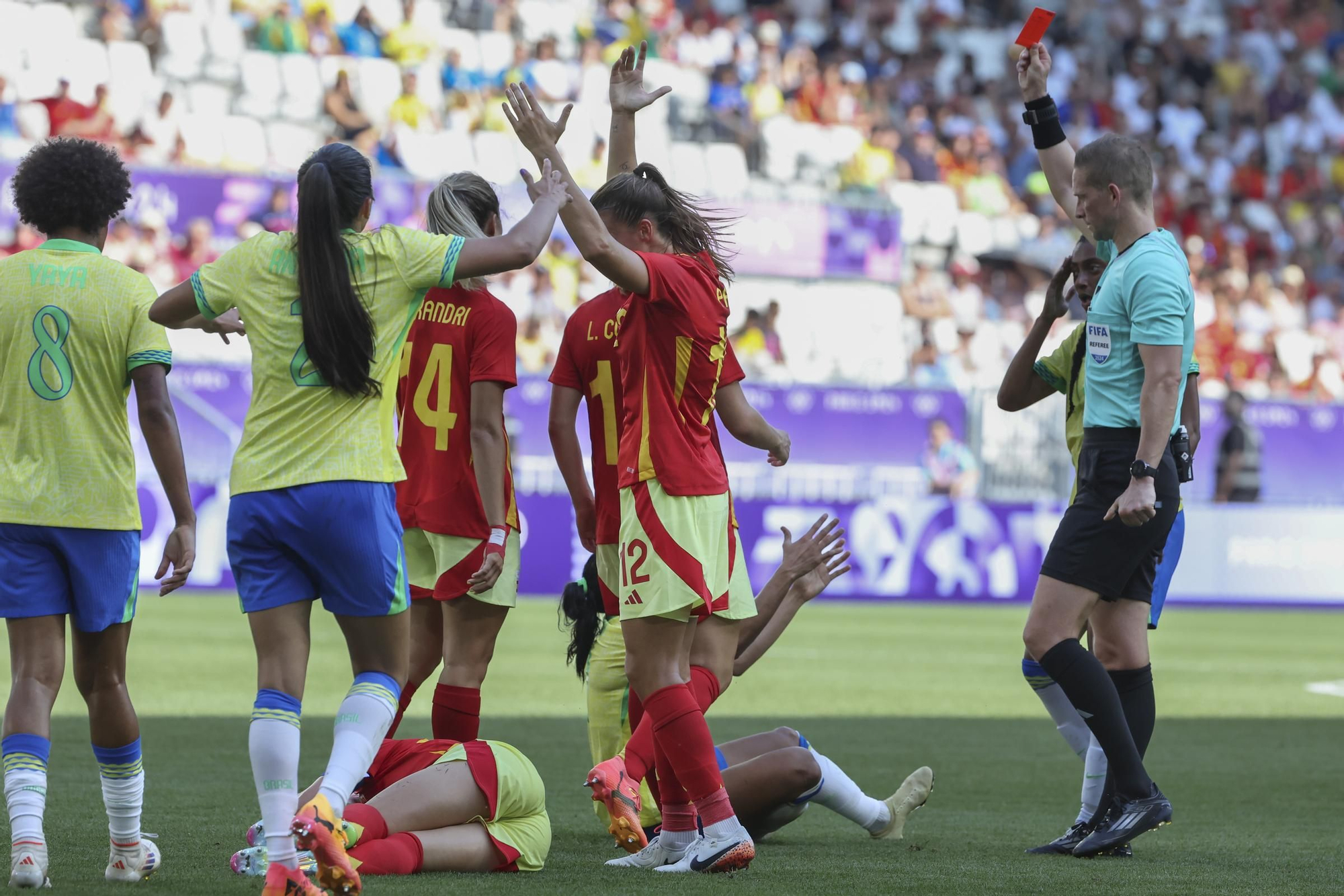 Fútbol Femenino. Brasil - España