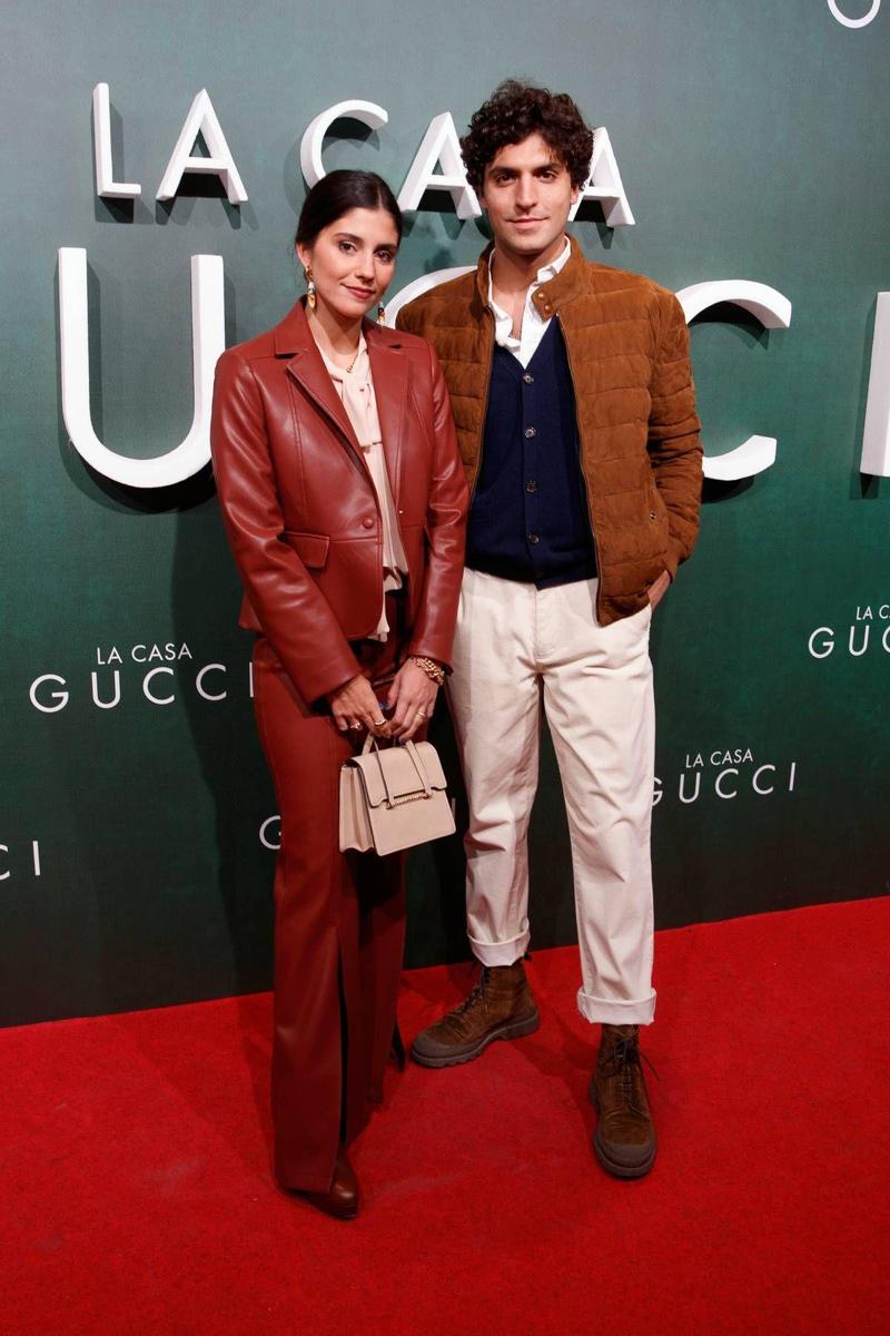 María García de Jaime y Tomás Páramo en la premiére de 'La casa Gucci'