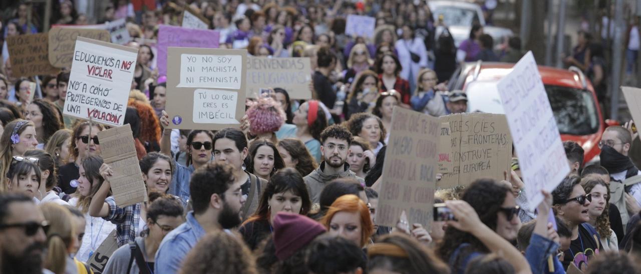 Manifestación por el Día de la Mujer.