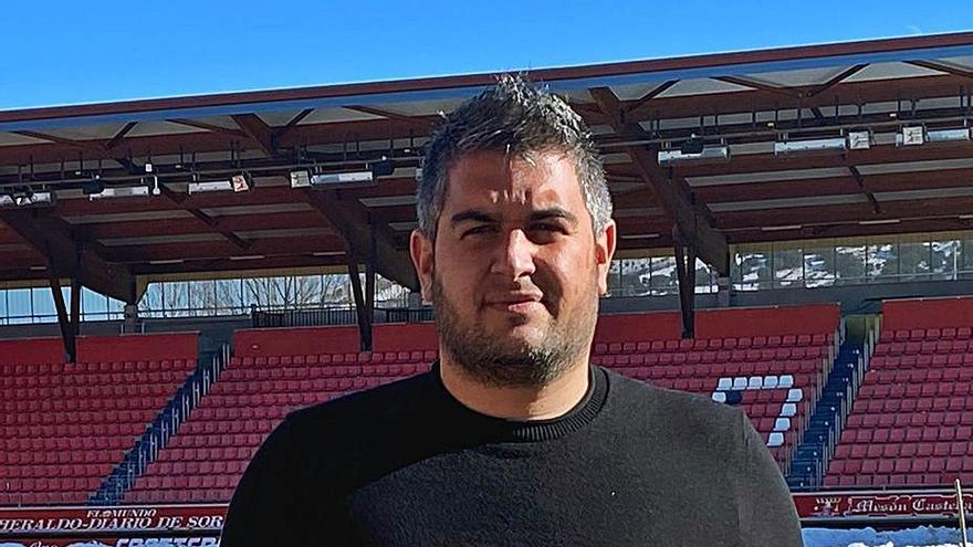 Álex Huerta, técnico del Numancia