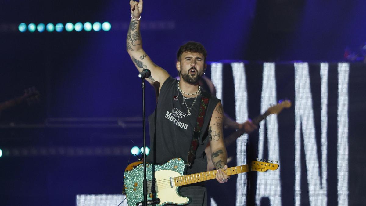 Dani Fernández, en un concierto